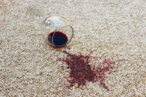 glass of red wine fell on carpet, wine spilled on carpet